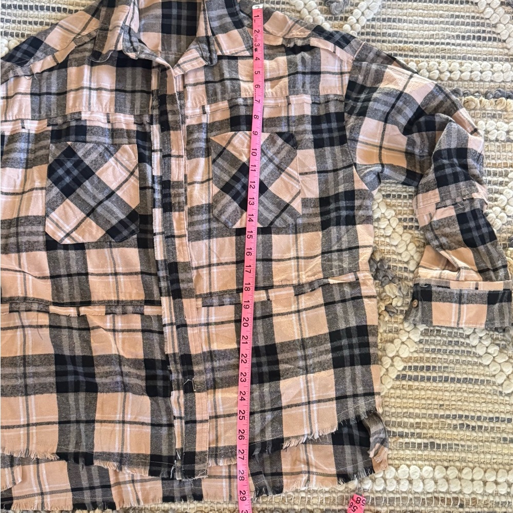 Oli & Hali Plaid Oversized Flannel - Picture 10 of 10